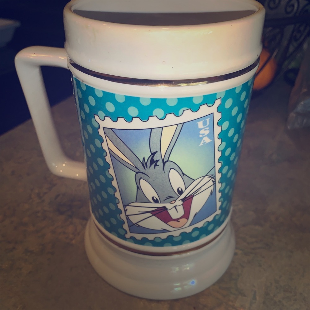 Vintage Looney Tunes & USPS collectible cup